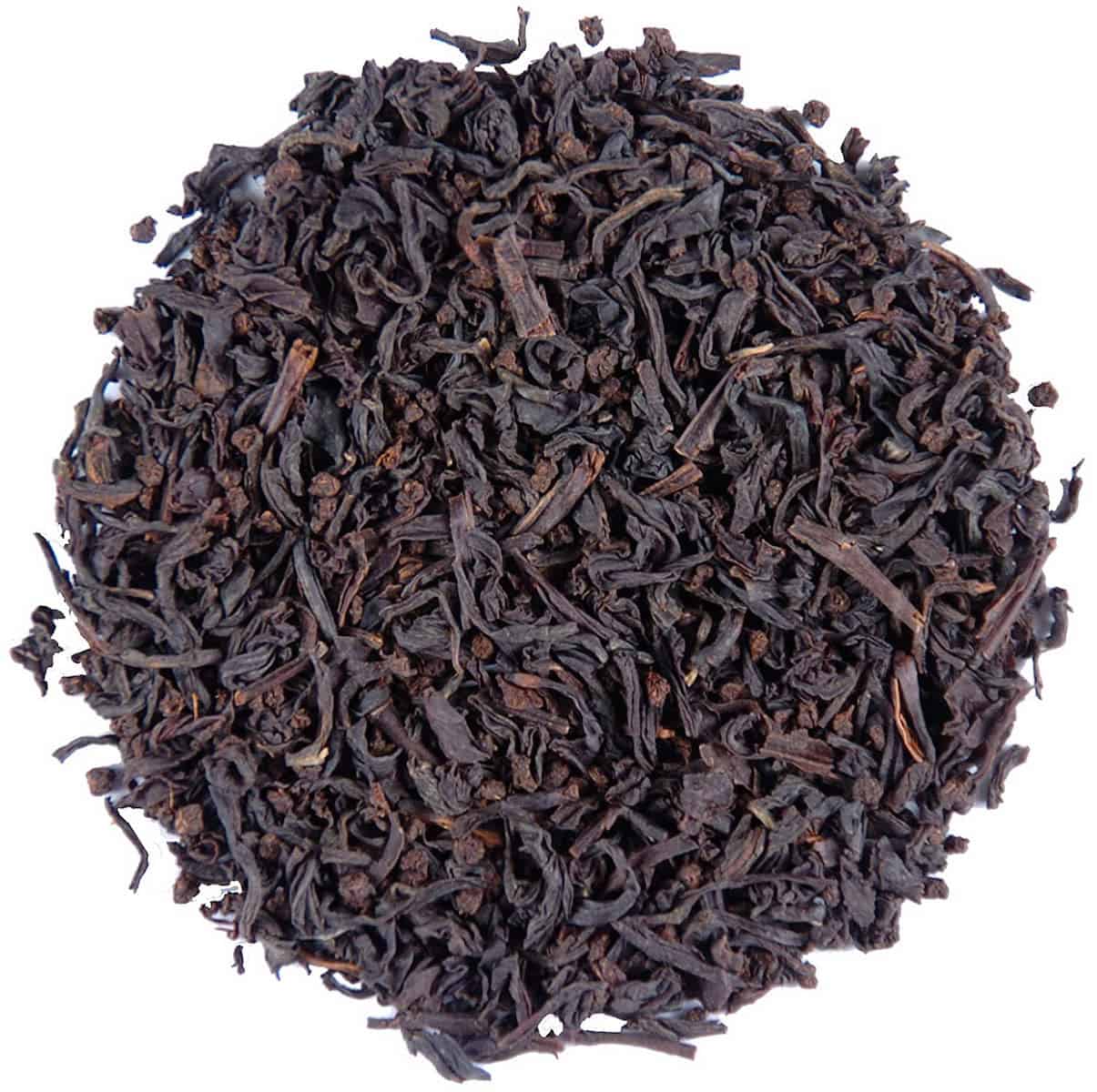 closeup of Nilgiri loose leaf tea