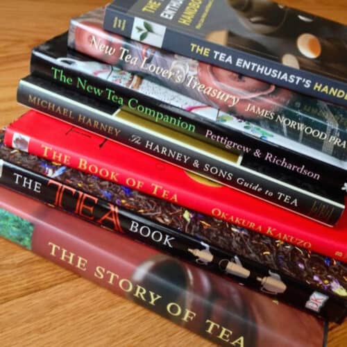 stacked best tea books